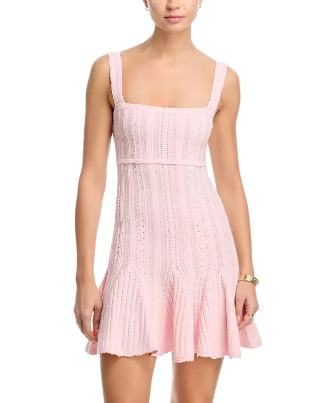 LOVE SHACK FANCY TABATHA DRESS PEACH SORBET