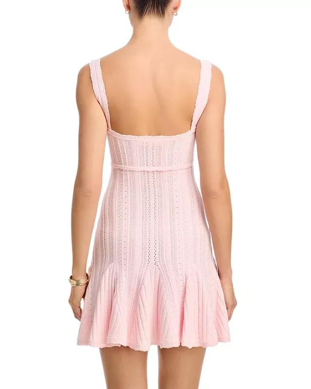 LOVE SHACK FANCY TABATHA DRESS PEACH SORBET