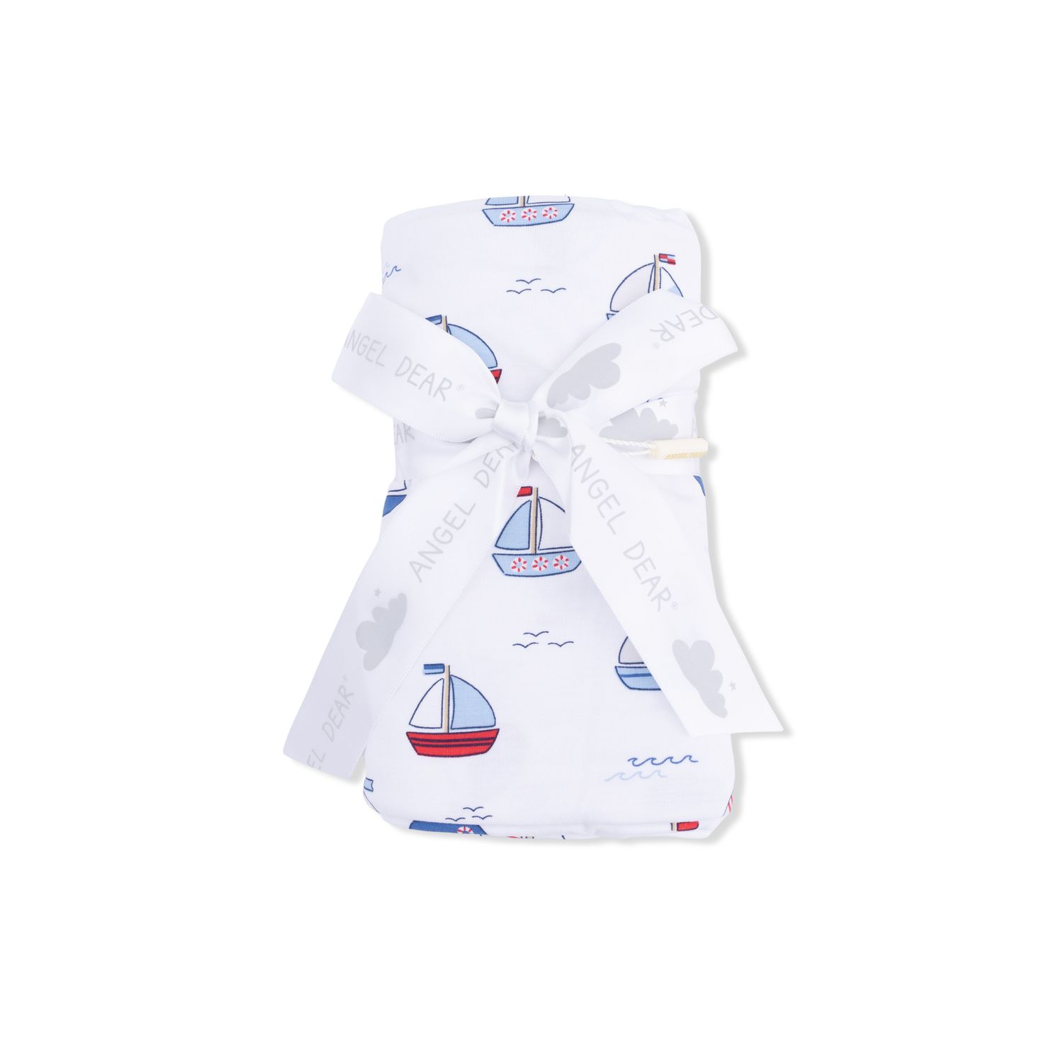 Angel Dear Bubbly Sailboats Blue - Swaddle Blanket