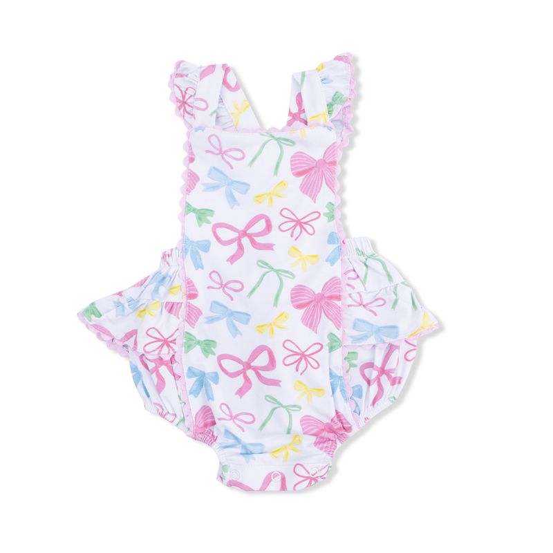 Angel Dear Sweet Bows - Ric Rac Ruffle Sunsuit