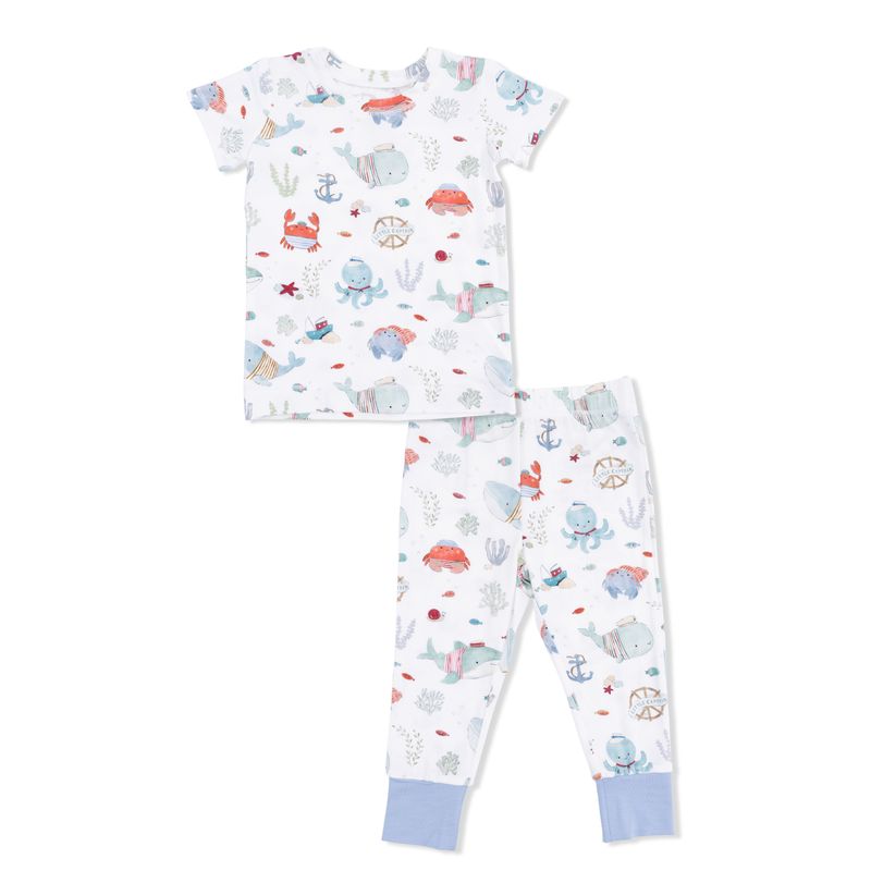 Angel Dear Sailor Sea Creatures - Short Sleeve Loungewear Set