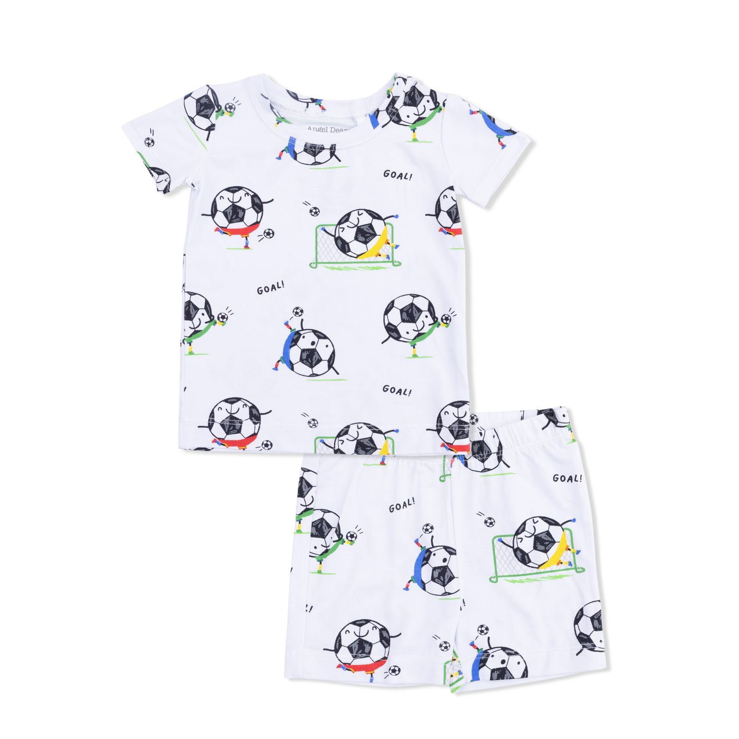 Angel Dear Soccer Balls Playing Soccer  Blue - Loungewear Short Set