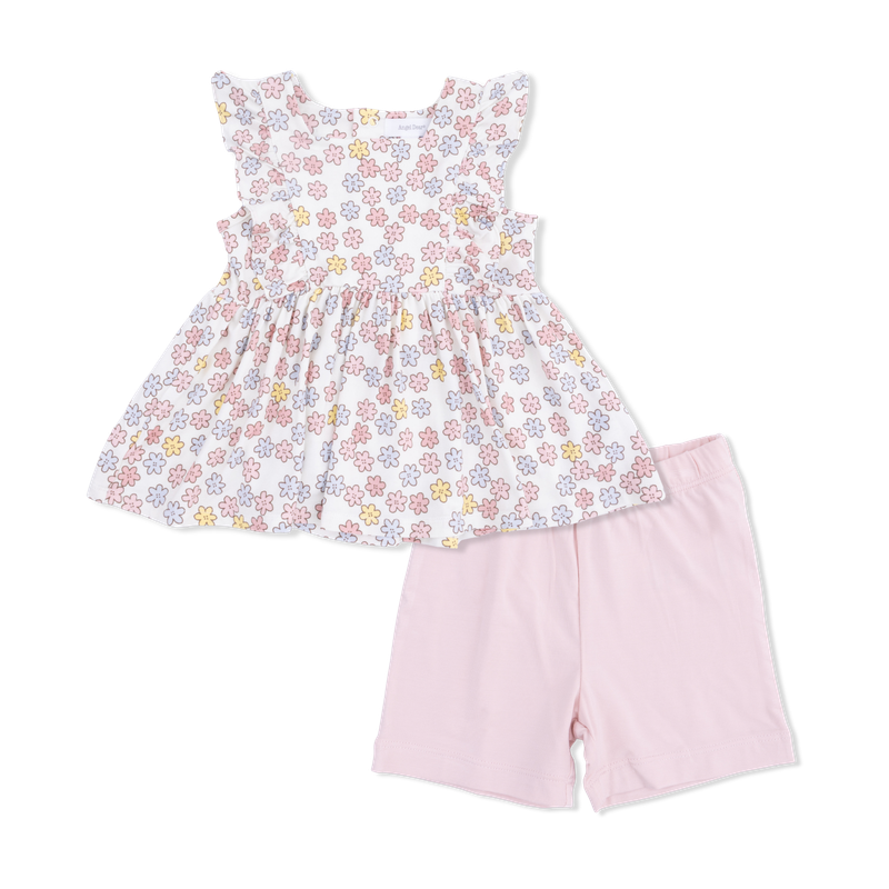 Angel Dear Sarah Floral - Ruffle Tank and Bike Short