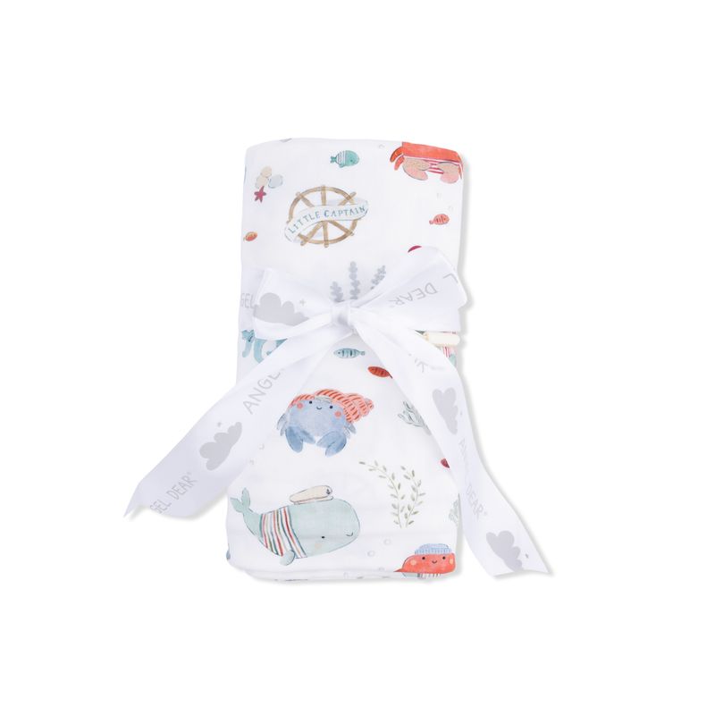 Angel Dear Sailor Sea Creatures - Swaddle Blanket