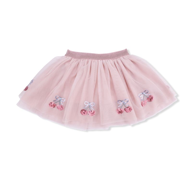 Angel Dear Sweet Bow Cherries - Tutu Skirt with Bike Shorts