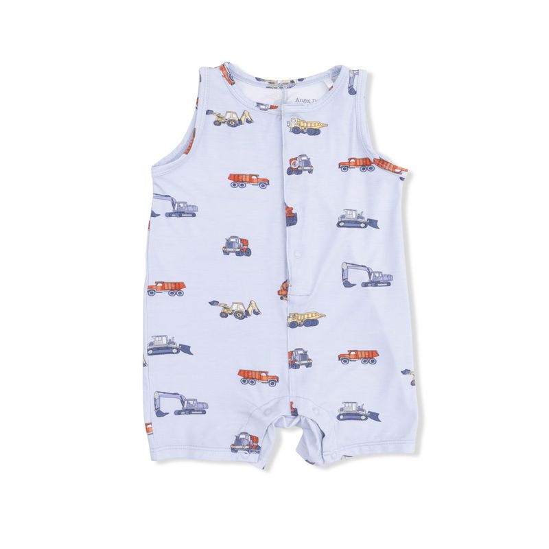 Angel Dear Construction Vehicles - Sleeveless Shortie Romper