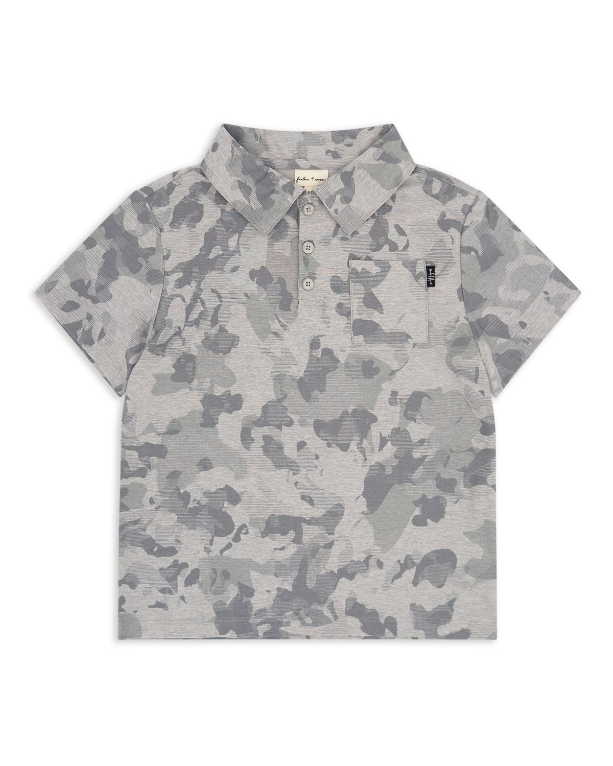 Feather 4 Arrow Feel Good Tech Polo HEATHER GREY