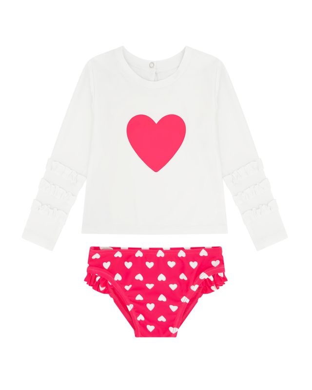 Feather 4 Arrow Beach Babe Rashguard Swim Set LOLLIPOP