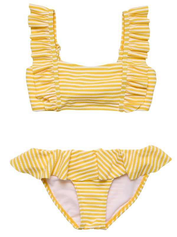 SNAPPER ROCK SUNSHINE STRIPE FRILLED BIKINI