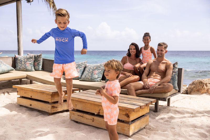 SNAPPER ROCK CALI PALMS RECYCLED SS SUNSUIT