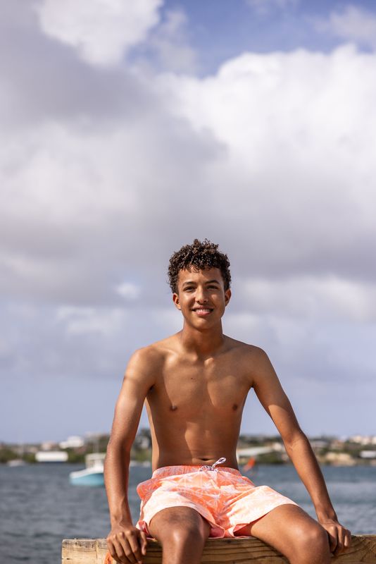 SNAPPER ROCK CALI PALMS RECYCLED SWIM SHORT