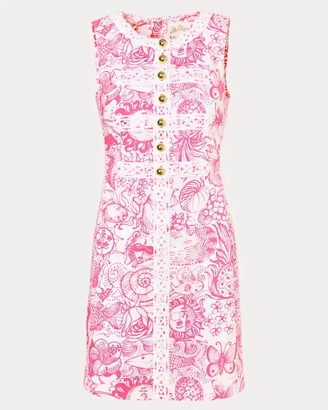 Lilly Pulitzer Wister Stretch Shift Cherry Blossom Pink Fleur De Lilly