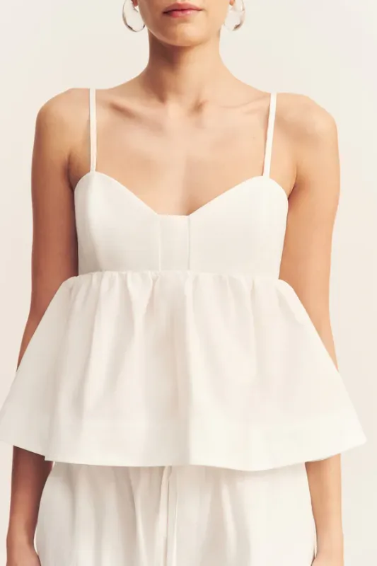 SHONA JOY CAMPBELL TOP IVORY