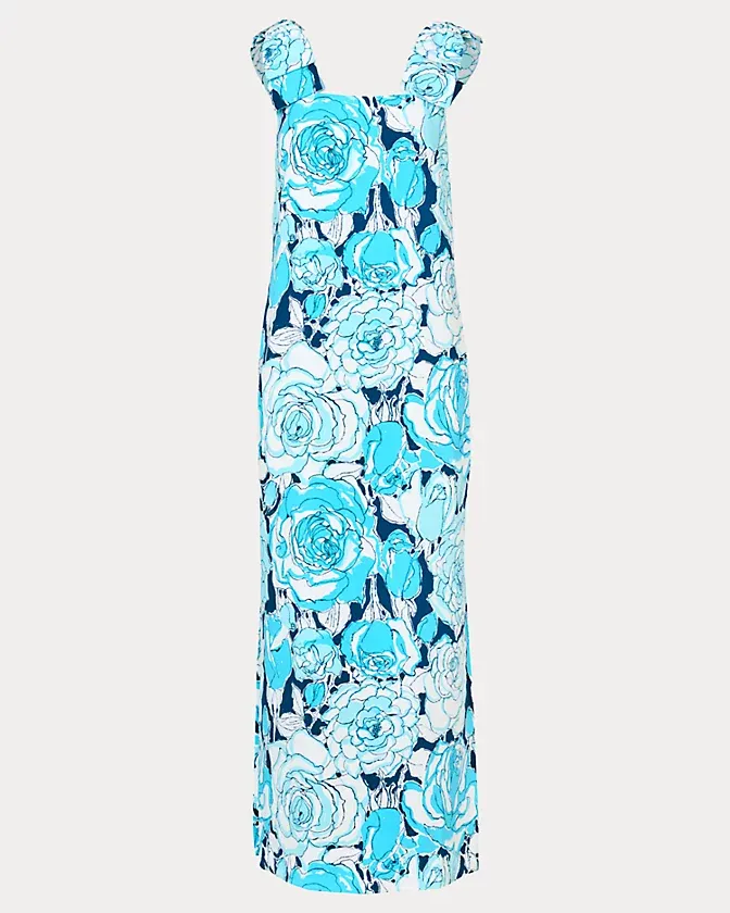 Lilly Pulitzer Bernice Maxi Dress Capri Blue Rosanna
