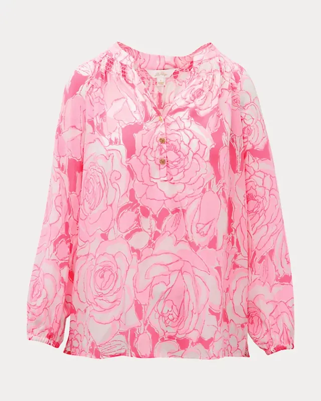 Lilly Pulitzer Elsa Top Confetti Pink Rosanna