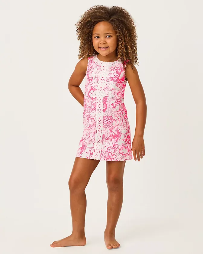 Lilly Pulitzer Mini Wister Dress Cherry Blossom Pink Lil Fleur De Lilly