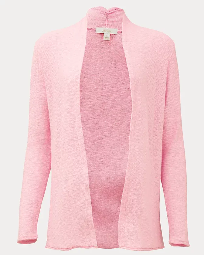 Lilly Pulitzer Faretta Long Length Cardigan Pink Muse