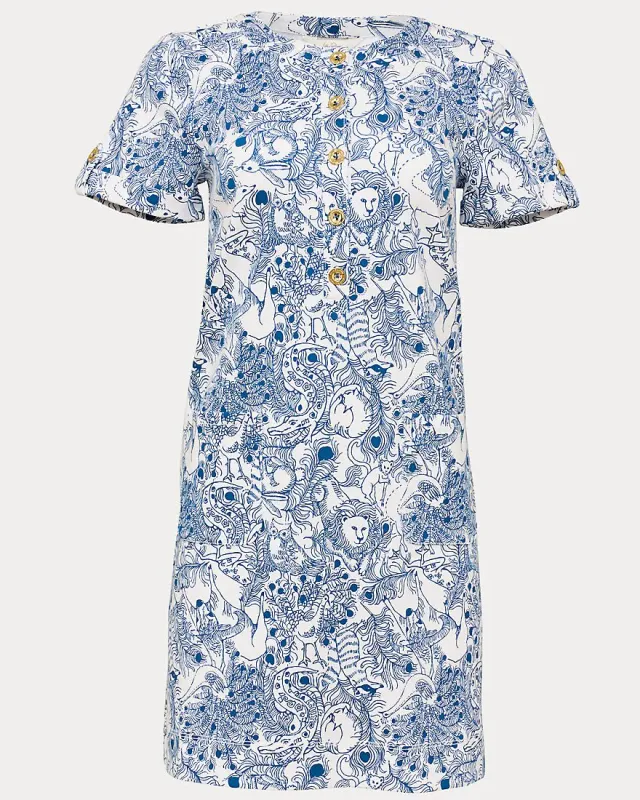 Lilly Pulitzer Cameron Dress Starlight Navy Zoology