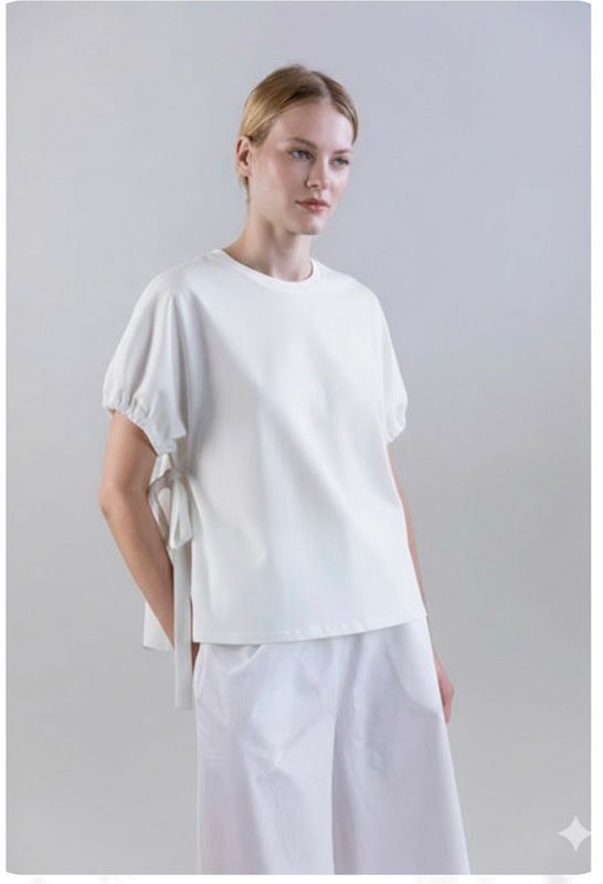 Psophia Drawstring Tee White