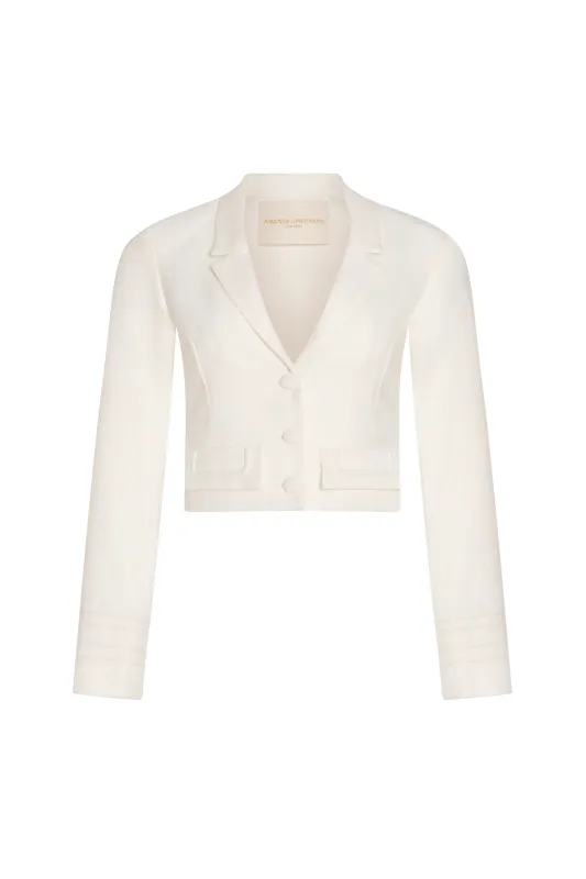 Amanda Uprichard Courtney Jacket Ivory