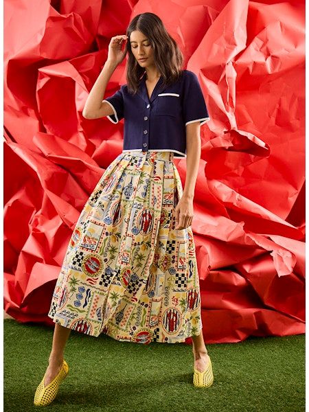 Hunter Bell Eva Skirt Coastal Conversation