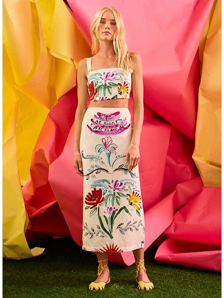 Hunter Bell Lynne Skirt Anniversary Print