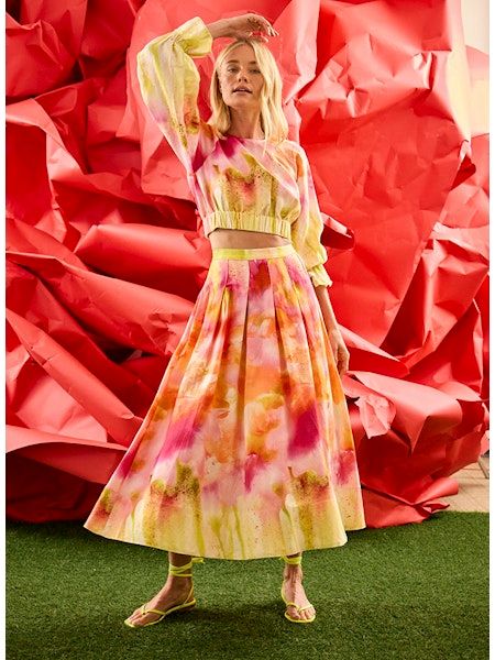 Hunter Bell Alexis Skirt Electric Daydream