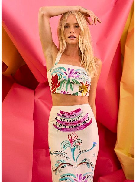 Hunter Bell Haylie Top Anniversary Print