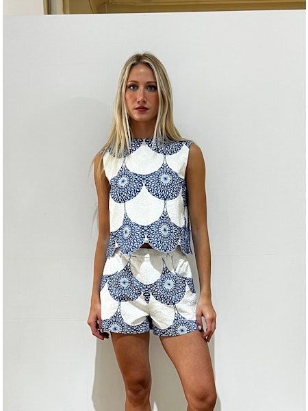 Hunter Bell Nicki Top Seabreeze Medallion