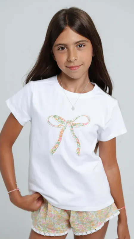 Summer Loving Bow-T-Shirt-In-Garden-Sorbet