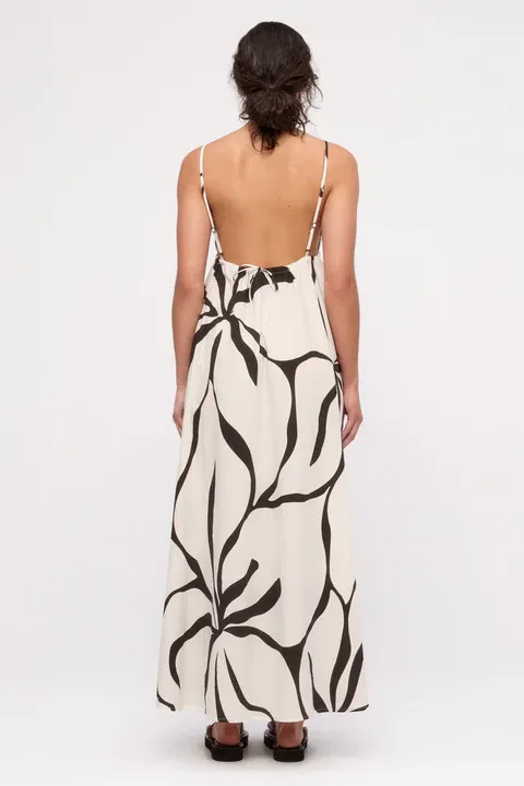 ZULU &amp; ZEPHYR COTTON DRESS CREAM FLOWER