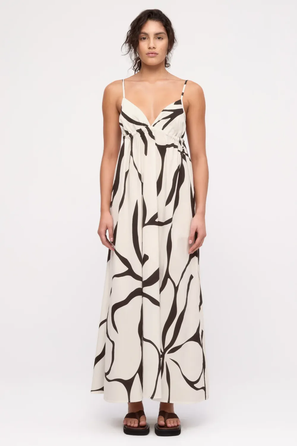 ZULU &amp; ZEPHYR COTTON DRESS CREAM FLOWER