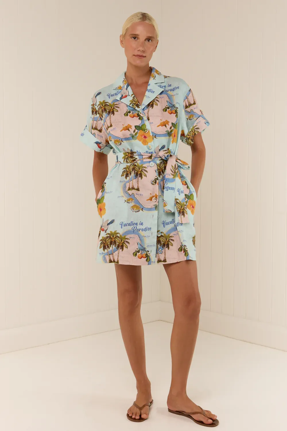 PALM NOOSA REY DRESS PALM PARADISE