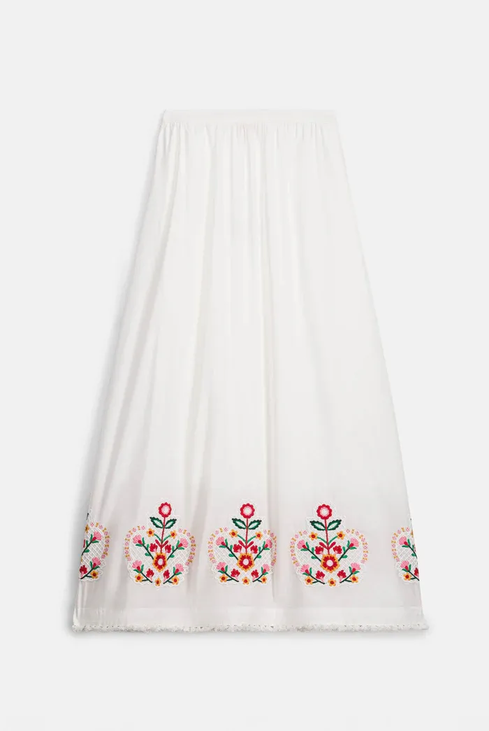 LOUISE MISHA SKIRT PAOLA OFF WHITE