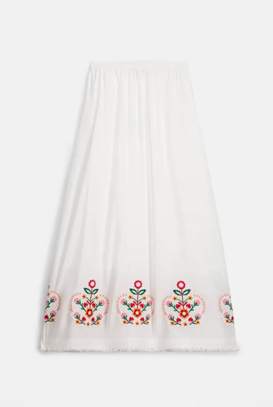 LOUISE MISHA SKIRT PAOLA OFF WHITE