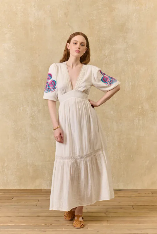 LOUISE MISHA DRESS AURELIA OFF WHITE