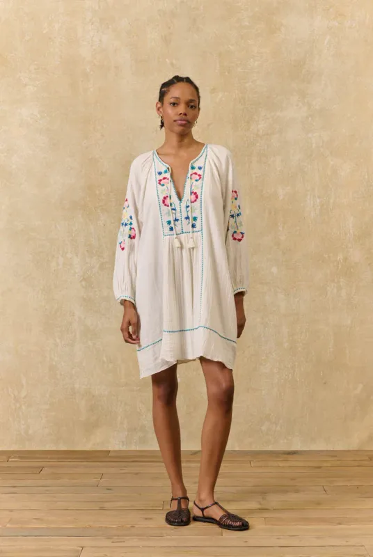 LOUISE MISHA DRESS JANICIANNE OFF WHITE