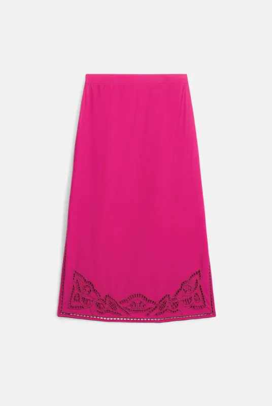 LOUISE MISHA MIDI SKIRT AMARANTE FUCHSIA