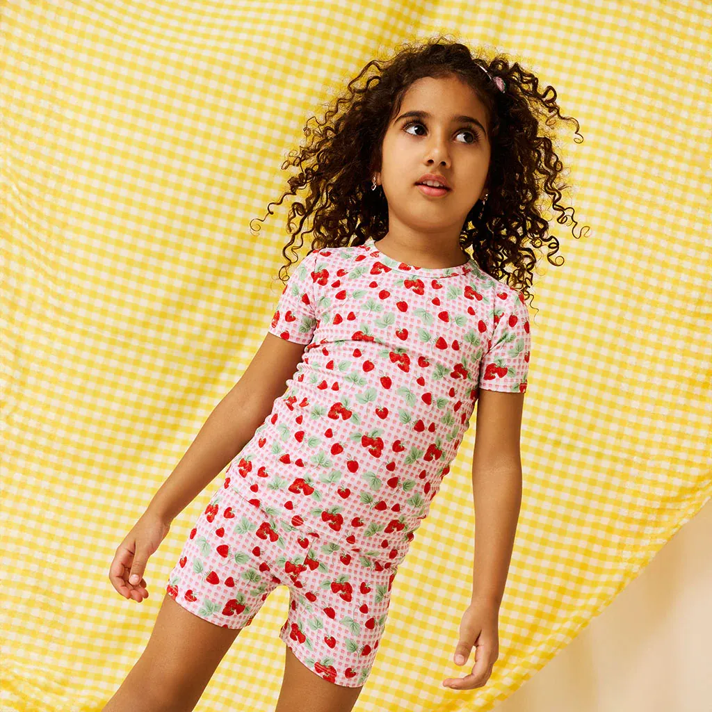 Posh Peanut Sweet Strawberries - Short Pajama Set