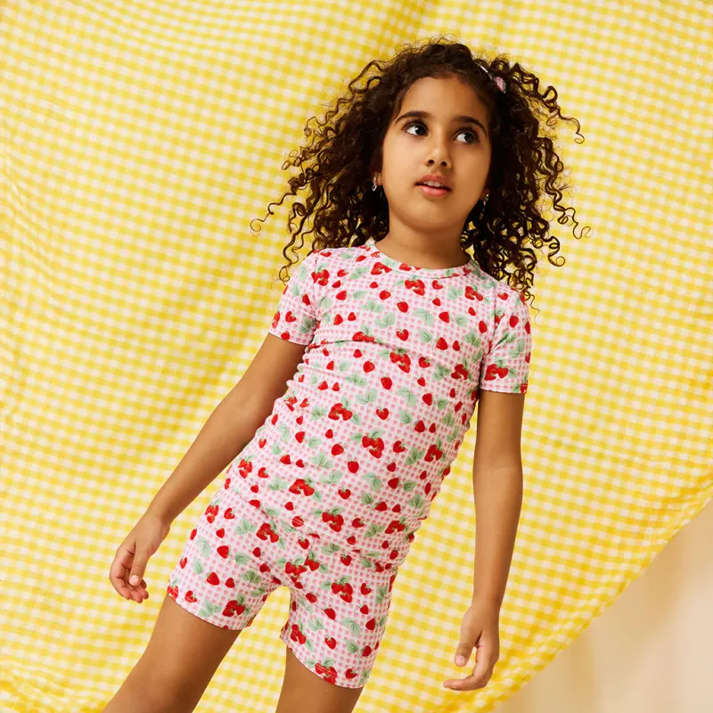 Posh Peanut Sweet Strawberries - Short Pajama Set