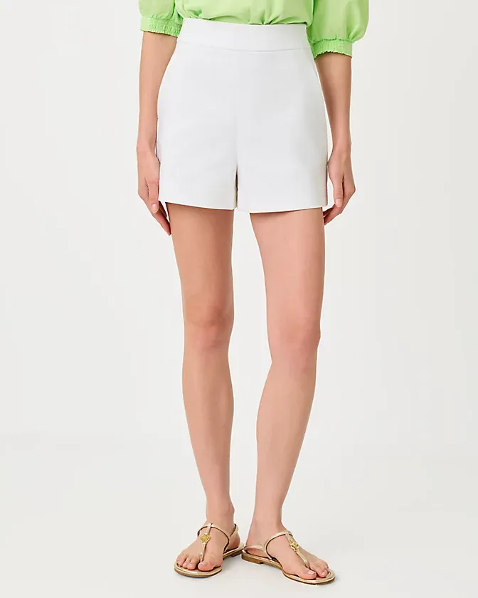 Lilly Pulitzer Sarissa Stretch Short Resort White