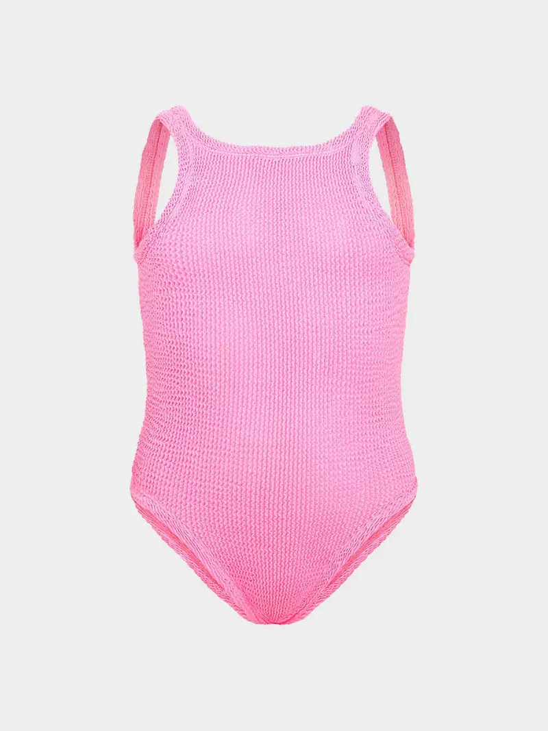 HUNZA G KIDS CLASSIC SWIM BUBBLEGUM  7-12 YEARS