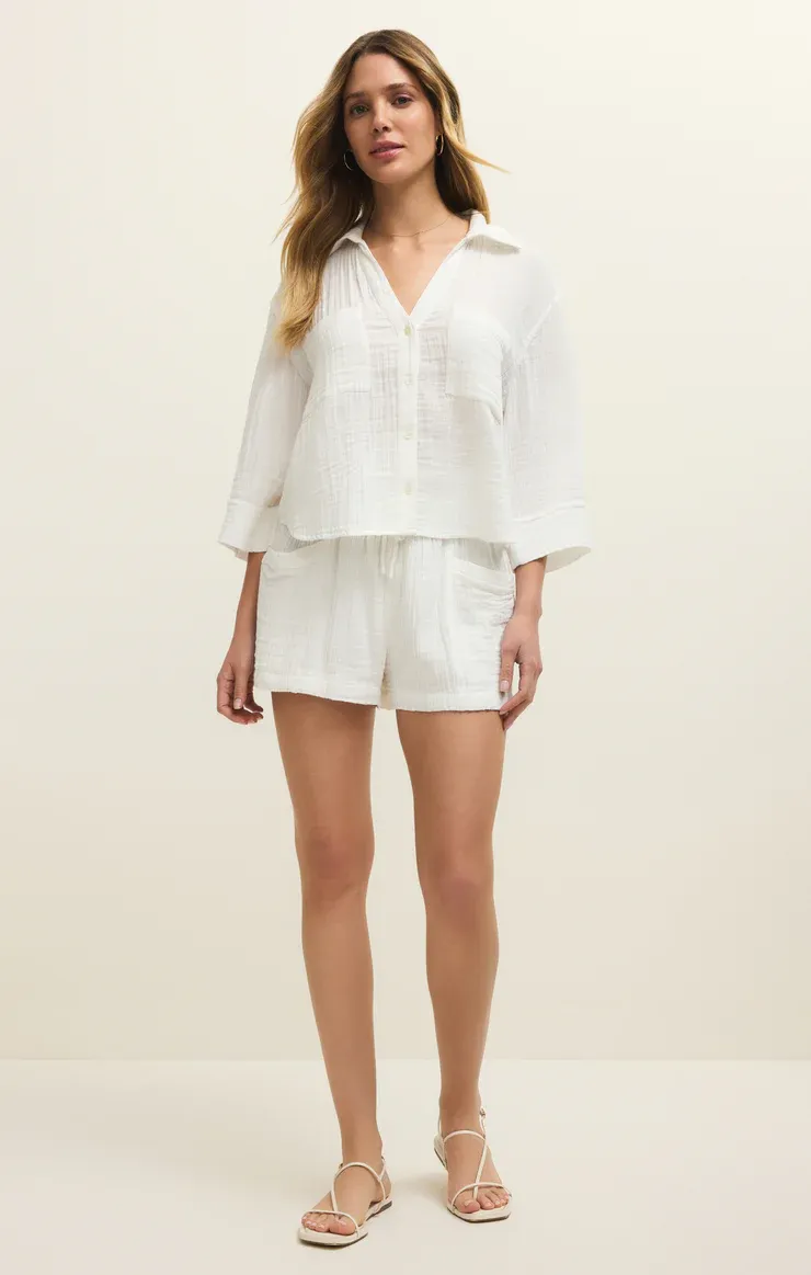 Z Supply Helena Shirt White