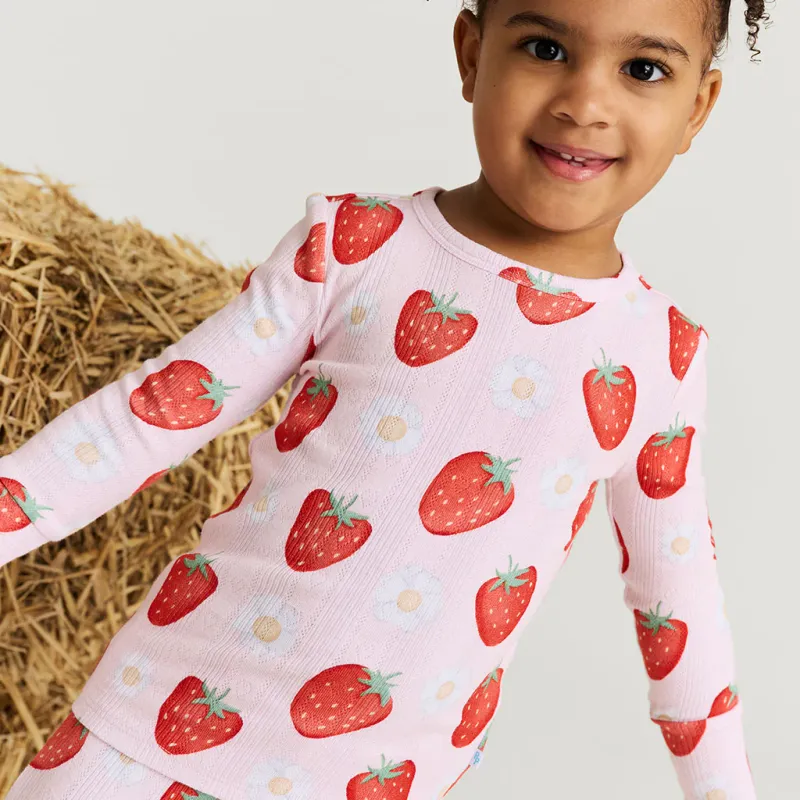 Posh Peanut Penny - Pointelle Long Sleeve Basic Pajama