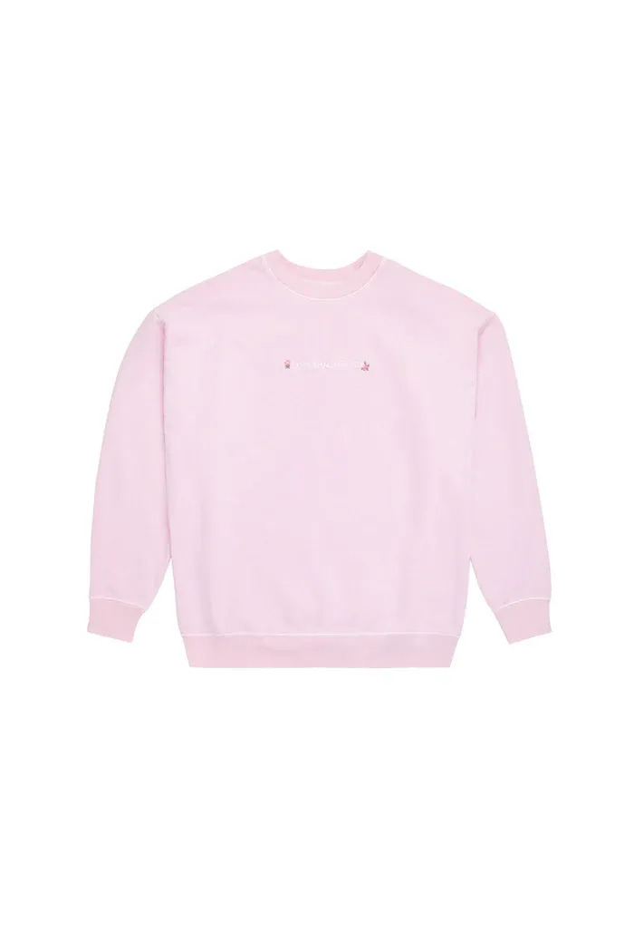 LOVE SHACK FANCY PALO PULLOVER POWDER PINK