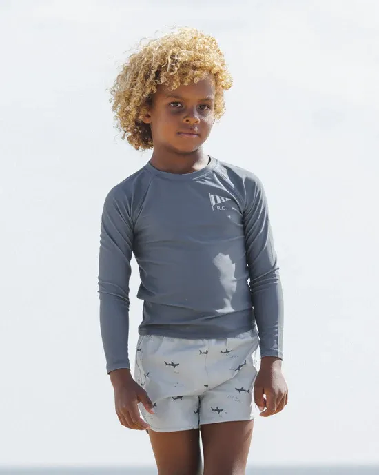 RYLEE &amp; CRU LONG SLEEVE RASHGUARD NAVY