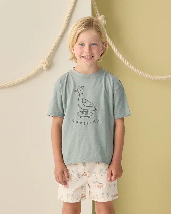 RYLEE &amp; CRU RAW EDGE TEE CRUISING