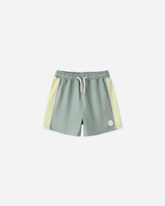 RYLEE &amp; CRU PANELED BOARDSHORT SEA GREEN