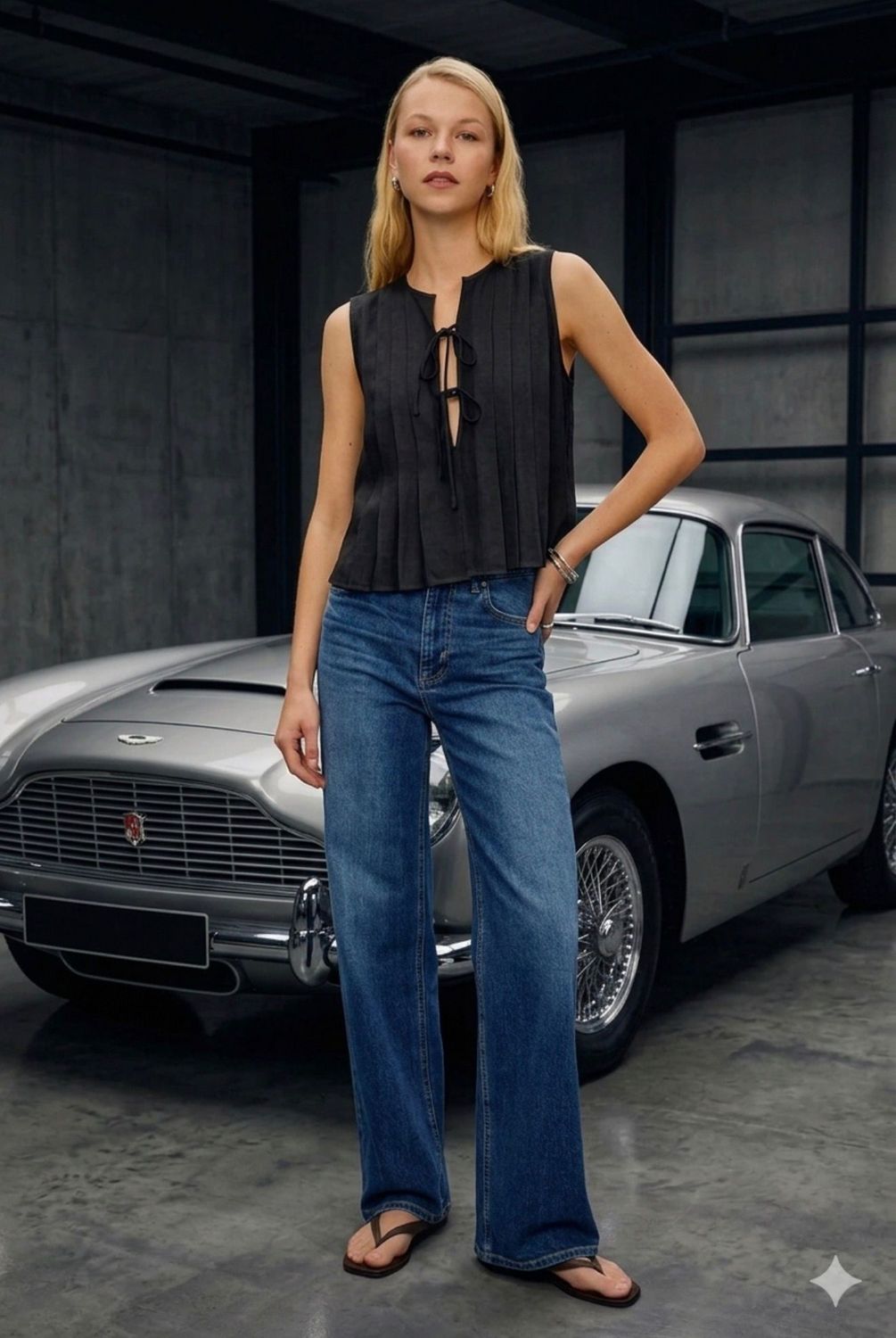 RAILS AJA BLACK LINEN