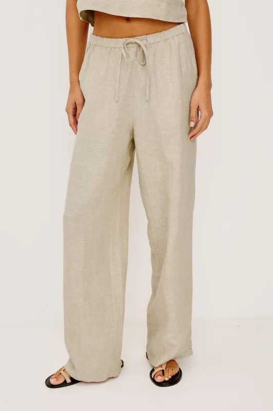 RAILS EMMIE CROP HEATHERED FLAX
